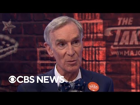 Bill Nye on CBS News explaining the Save NASA Science Day of Action