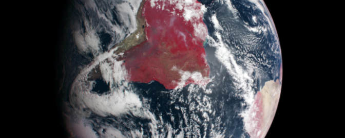 Earth imaged by MESSENGER